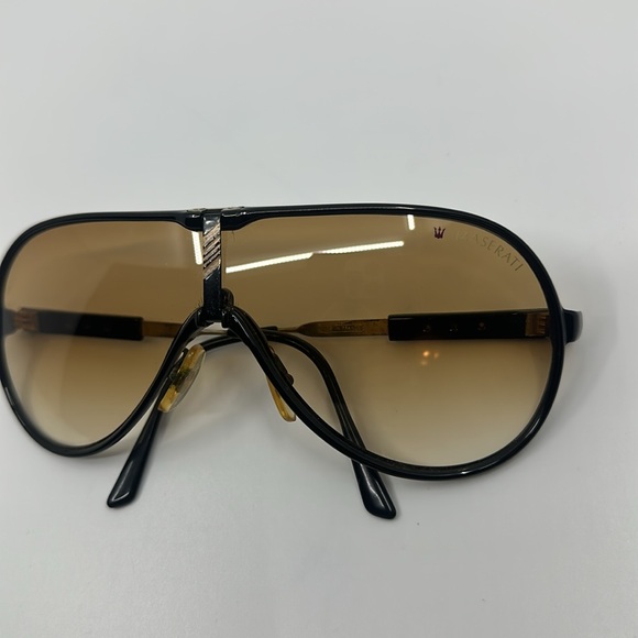 Vintage Maserati Brown Aviator Sunglasses - Picture 15 of 16